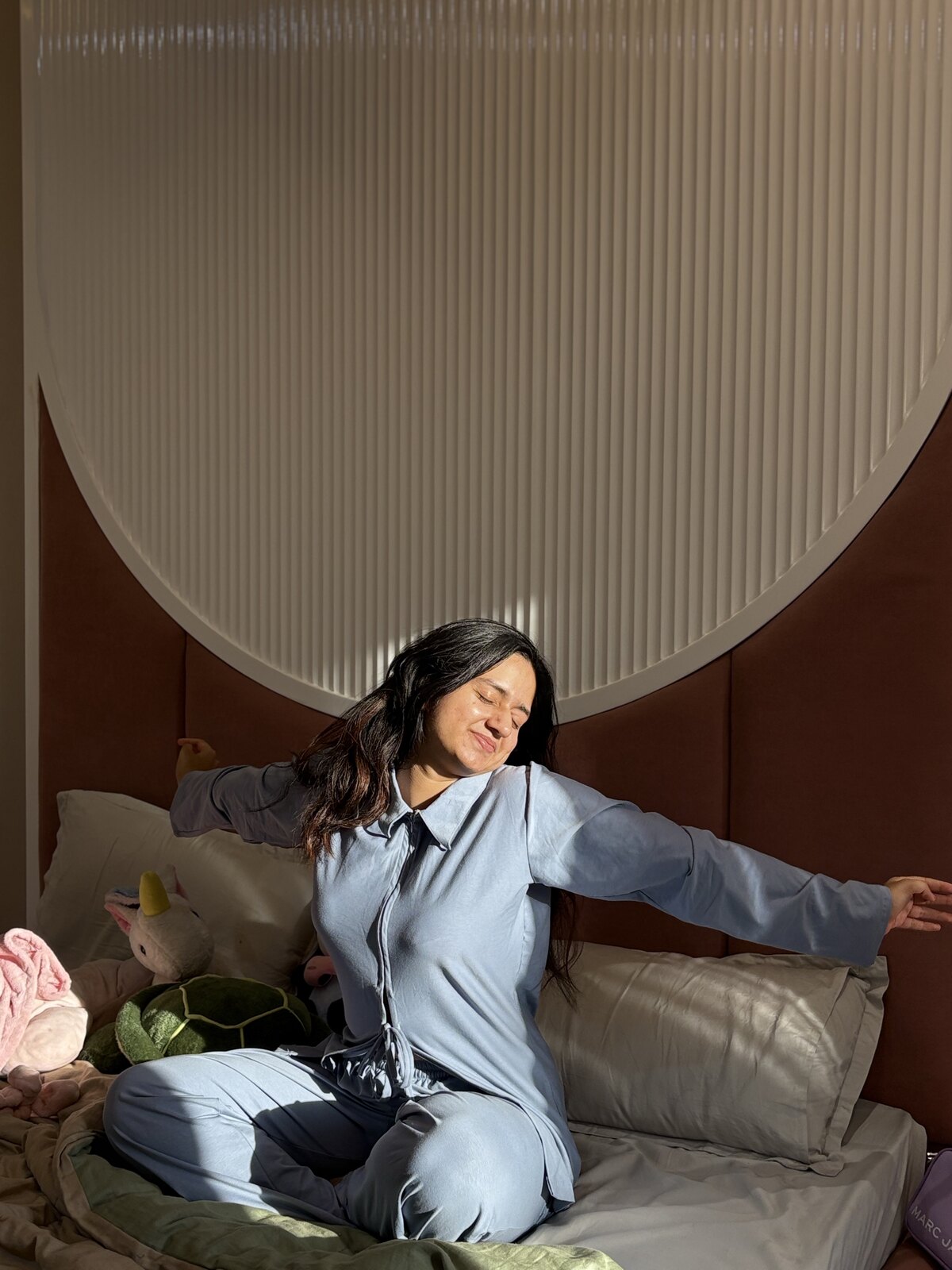 Prunelle Amour soft nightwear editorial image